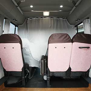 Hino Liesse Mini bus Interior;back of the seat