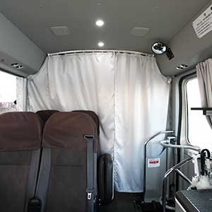 Hino Liesse Mini bus Interior; front of the seat