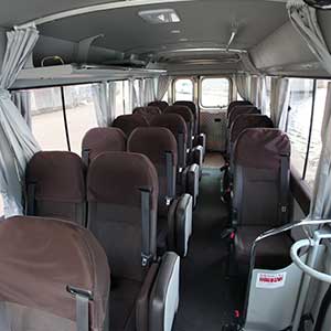 Hino Liesse Mini bus Interior; front of the seat1